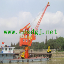 Grúa hidráulica de barco flotante con pinza